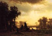 An Indian Encampment, Albert Bierstadt